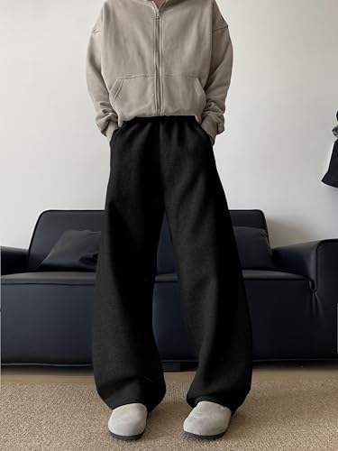 Image of dockstreet Men's /Unisex Open Bottom Drawstring Pure Cotton Stretchable Baggy Jogger Pants