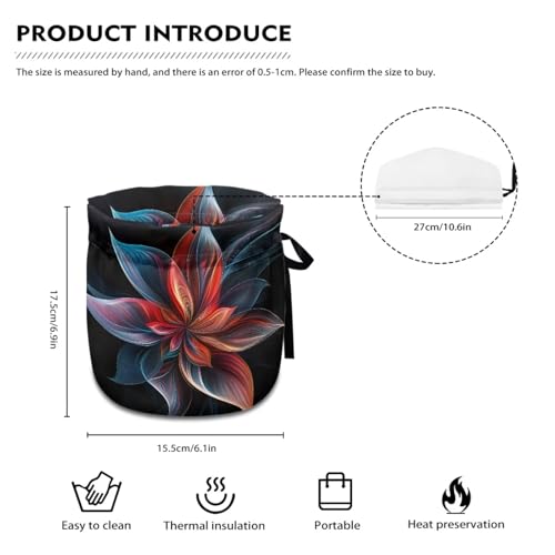 Image of Boho Flower Tea Cozy Cover Insulated Dust Cover for Teapot Modern Tea Pot Covers for Keeping Warm Kettle Protector Covers Washable Portable Party Decoration
