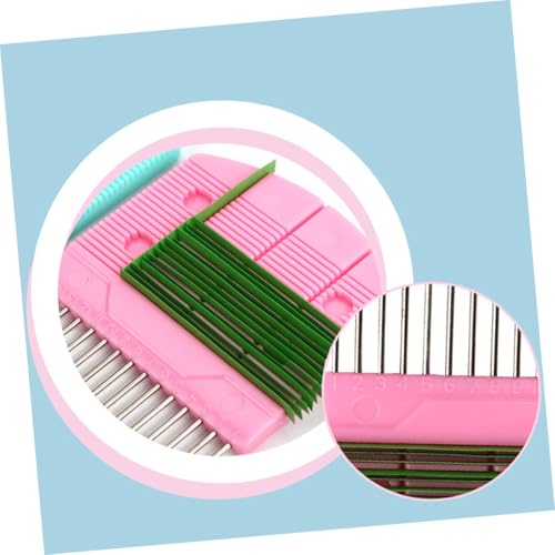 Herramienta de Peine para Enrollar Papel Rosa, accesorio compacto de plástico para filigrana. 7