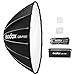 Godox QR-P70T 70cm/ 27.5in Quick Release Parabolic Softbox Professional Foldable Softbox with Standard Bowen Mount & Diffusers for Photography Studio Photography Portrait Live Stream