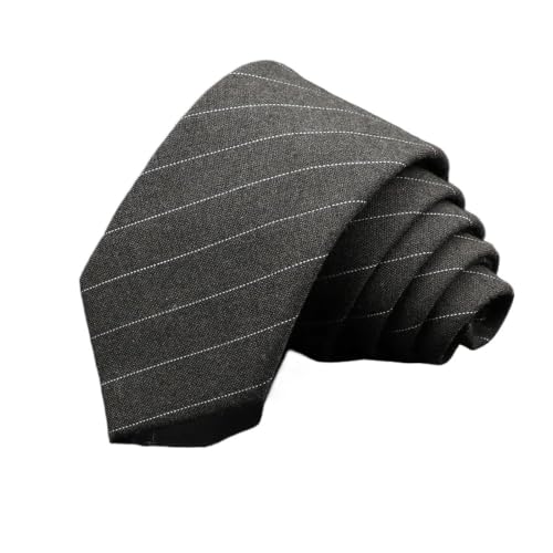 Cravate homme slim en coton gris fait main | Élégance formelle