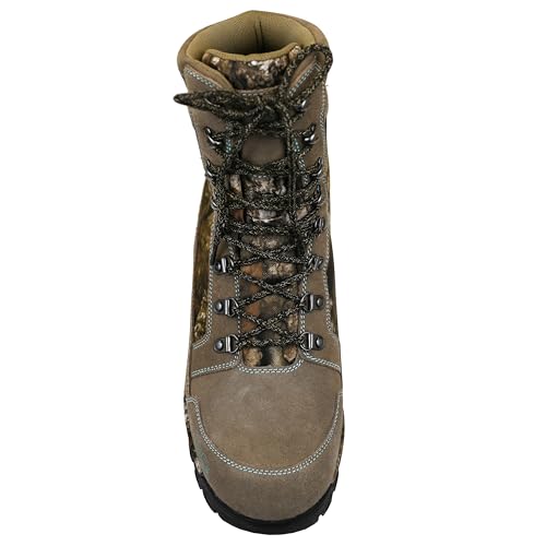 DOING SOMETHING GREAT Lace Up Insulated Hunting Boots for Women - Water-Resistant and 1400g Insulated with Traction Grip Sole4