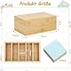 Fosoloni A7 Karteikarten Box Karteikasten Holz mit Deckel Vokabelbox Lernkarteibox Holz für Büro Schulen und Heim（Karteikarten Nicht im Enthalten） 22cm*12.6cm*9cm