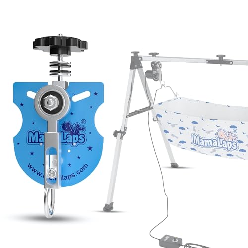 Image of MamaLaps Automatic Cradle Motor Kit (Blue) - SS Folding Cradle-Motor | Adjustable Speed Rocking Mechanism | Auto Palna Kit