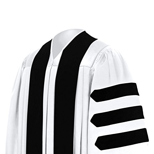 White Pastor/Clergy Robe – Deluxe Fluted Fabric Clergy Robes For Pastor 57 (6'0"-6'2")3