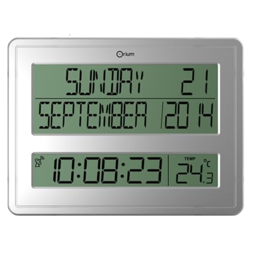 Orium Horloge Digitale Calendrier Radio-contrôlée Titan