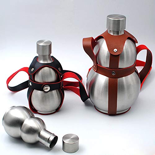 Hip Flask en acier inoxydable gourde en cuir | Flasque chic