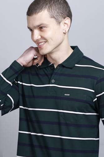 Image of Full Sleeve Polo T Shirt for Men Cotton with Pocket and Collar - Regular Fit Tshirt
