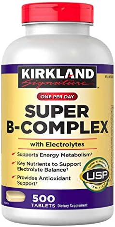 Kirkland Signature One Per Day Super B-Complex with Electrolytes,500 tablets