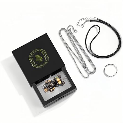 Unique Bear Necklace - Handcrafted Original Design Pendant - Perfect Steampunk Jewelry Gift for Men & Women in Elegant Box2