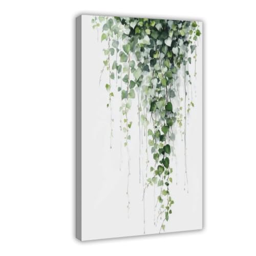 Toile lierre pour piece sombre manque de verdure decoration murale