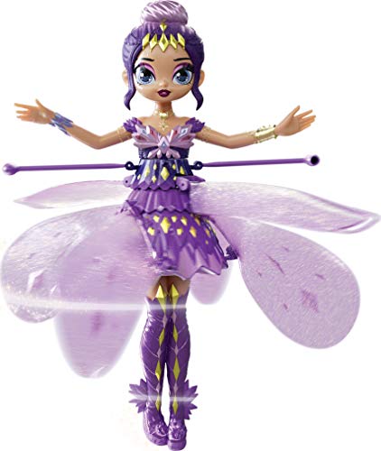 Hatchimals Pixies, Crystal Flyers Purple Magical Flying Pixie Toy, for Kids Aged 6 and up