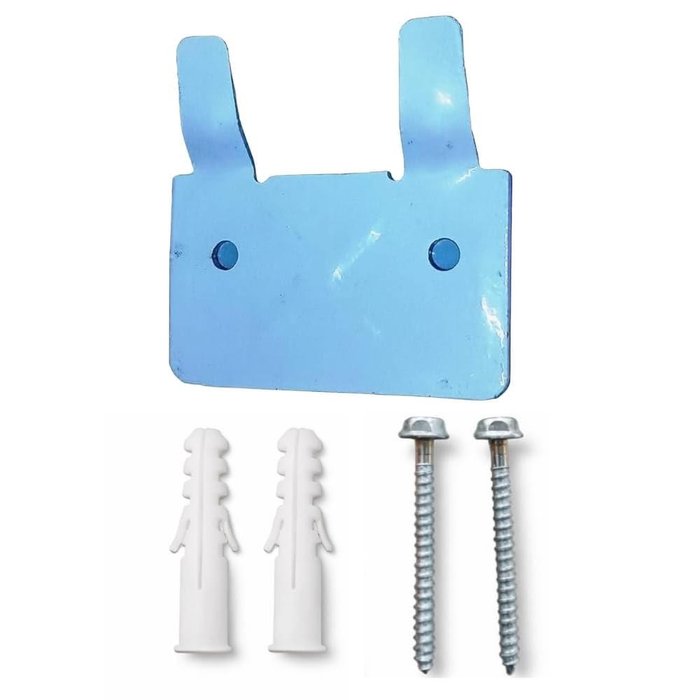 Water Heater Wall Mount Bracket Kit Made from Mild Steel Geyser Clamp with 2 Screws&Nylon Plugs White Colour 10-25 Litre Capacity-image-38