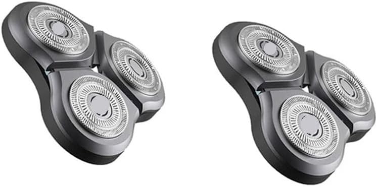 Replacement Shaver Head,Compatible For xiaomi, Compatible For mijia，S500 S500C S300 Electric Shaver Razor Blade Dry Wet Shaving Machine Blade(2pcs)