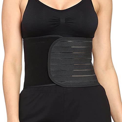 Image of 3 in 1 Maternity Postpartum Belly Support Band /Recovery Belly /Waist /Pelvis Belt, Breathable Post Pregnancy Belly Wrap Belt C-Section Recovery Shapewear (XX-Large Waist (43-48 Inches)) Black
