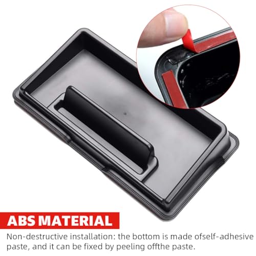 Image of STHIRA Compatible with Suzuki Jimny JB64 JB74 Dashboard Interior Dashboard Storage Box with 2 Silicone Lining Pads Self Adhesive Accessories Tray Phone Holder Car Organizer Tray for JB64 JB74