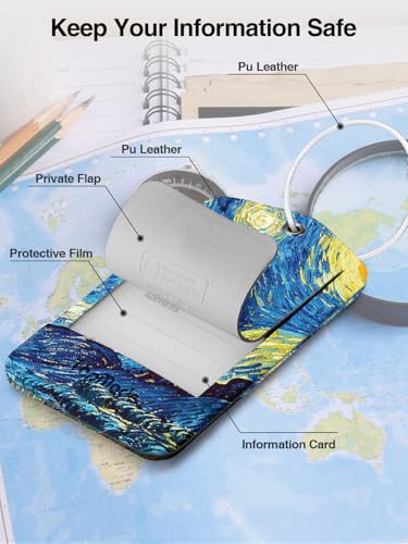 Image of TopMade Luggage Tags, Works with Apple Find My, Smart Suitcase Tag Tracker