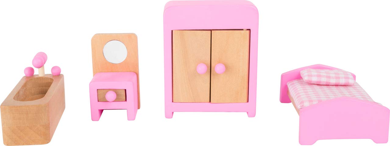small foot Puppenhaus zum Aufklappen, Rollenspiel für Kinder, aus Holz, inkl. 2 Biegepuppen, ab 3 Jahren. Art-Nr. 10737