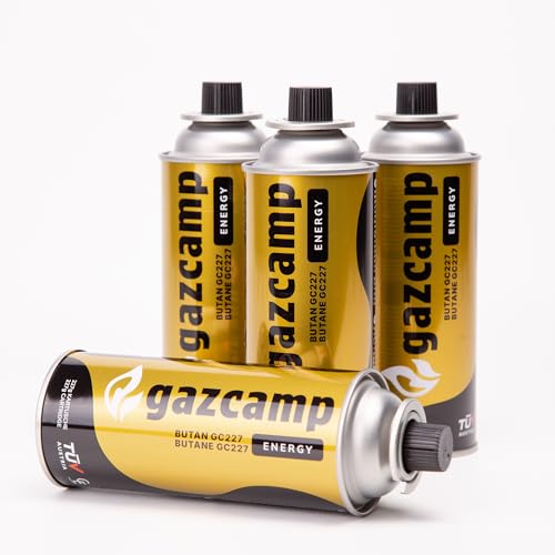 Gazcamp EXGAS, Gaskartusche, Gaskartuschen, Butan, MSF-1a Bajonett Ventil,...