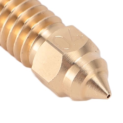 K1-Düsen, 10 Stück 3D-Drucker-Extruder-Messingdüsen für K1, für CR M4, für Vyper, für Kobra, für Sovol Sv06 Plus, für Sv07, Hohe Temperaturbeständigkeit, Verschleißfest