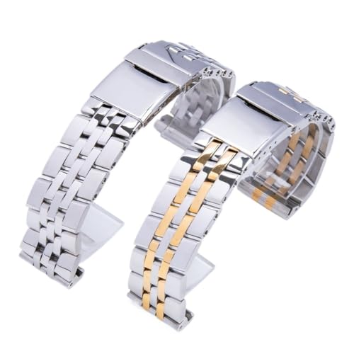 Bracelet montre 24mm acier inoxydable pour remplacer Breitling A49350