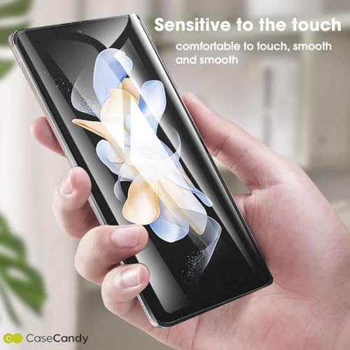 Image of CaseCandy Silicone - (4 in 1) Screen Protector Guard for Samsung Z Flip 5 | Screen Guard Protector (Back Panel + Back Screen Display + Inner Display + Hinge) for Samsung Flip 5 - HD /Bubble Free Application