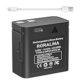 RORALMA Replacement LIT-10 Battery Compatible with Hunting Camera SPYPOINT Cellular Trail Cameras Link-Micro, Cell-Link 10, LM2, Link-Micro-S-LTE, Cell-Link,Including one USB-C Charging Cord