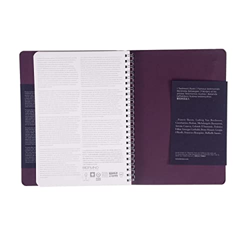 Carnet A5 Fabriano Ecoqua Plus vin pointillé idéal pour bullet journal et notes de bureau - 7