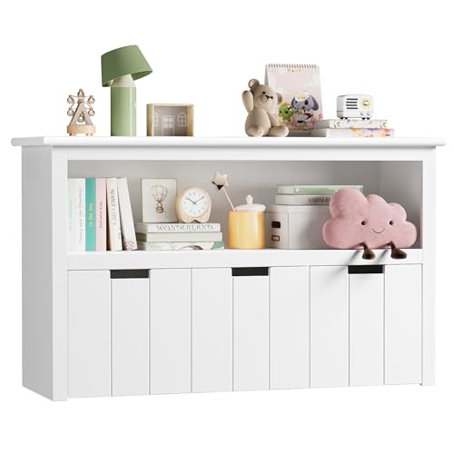 FOREHILL Kinderregal mit Boxen auf Rollen, Spielzeug Aufbewahrung...