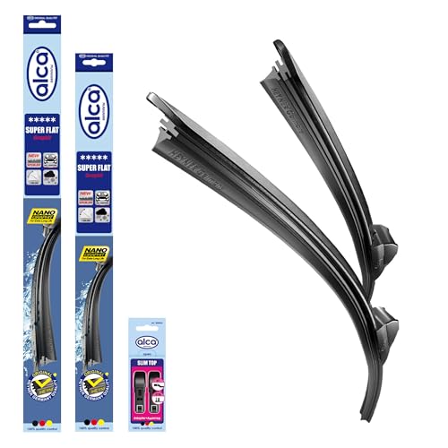 alca® Scheibenwischer Set passend für AUDI Q5 (11.2008-05.2017) SUPER FLAT Flachbalkenwischer alca® Scheibenwischer Set passend für AUDI Q5 (11.2008-05.2017) SUPER FLAT Flachbalkenwischer