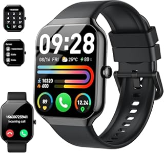 Motast 2025 Smartwatch Damen Herren,1,96" Smart Watch, Telefonfunktion,115+ Sportmodi Schrittzähler Armbanduhr, Herzfrequenz/SpO2/Schlafmonitor Fitnessuhr, IP68 Wasserdicht Sportuhr für Android iOS