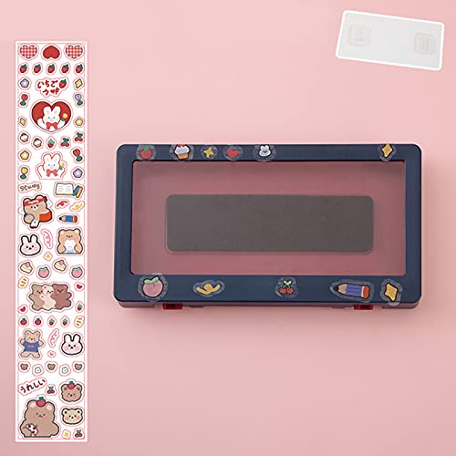 EXPORA No Trace Touchable Wall Mount Phone Box Holder for Shower Mirror Navy