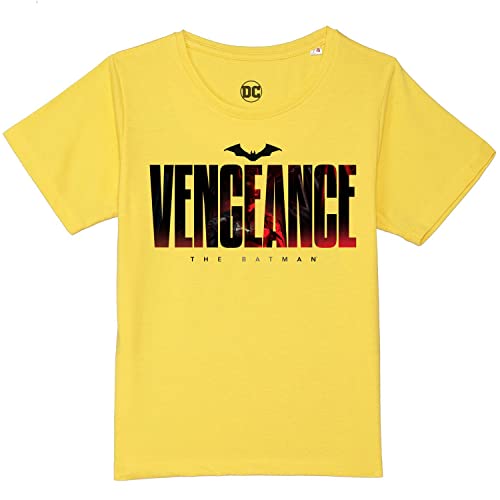 Image of Batman by Wear Your Mind Boy's The Batman Character Print Regular T-Shirt (WBBMBCT039.22 13-14Y) Yellow