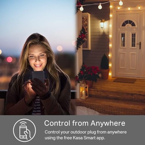 image for Kasa Smart Outdoor Smart Plug KP400, Smart Home Wi-Fi Outlet with 2 So