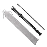 Hemobllo Grabadora Soprano Abs para Flauta Aguda Alemana Ligera y con Barra de Limpieza Instrumento Musical Educativo para Desarrollo de Habilidades y Musical