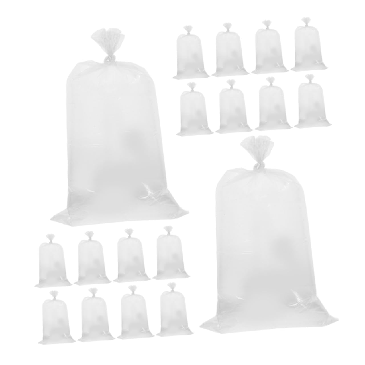 COLLBATH 100pcs Clear Cotton Candy Bags Easy to Use for Sticks Cones for Events and Celebrations Transparent Design for Enticing Display for Cotton Candy and Snack Storage