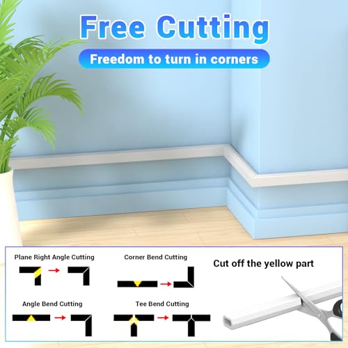 Self-Adhesive Cable Cord Cover - 4m Floor Wire Management System - Image 6