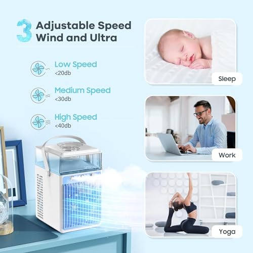 Portable-Air-Conditioners4-in-1-Rechargeable-Evaporative-Personal-Air-Cooler-APP-Remote-Control-Humidifier-with-6-Ice-Boxes-3-Speeds-Mini-AC-with-LED-Air-Conditioner-Desktop-Cooling-Fan-for-Bedroom