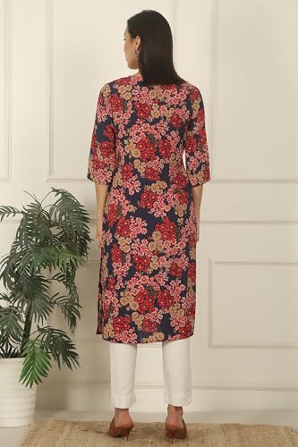 Image of W for Woman Swiss Dot Textured Cotton Straight Kurta