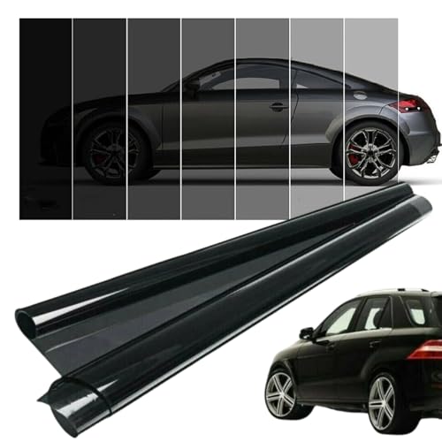 Lámina Tintada para Ventanas de Coche y Hogar – 75cm x 3M – Lámina Privacidad Ventana, Reducción de Calor y Antideslumbrante – Múltiples VLT Disponibles para Privacidad (15% VLT)