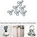 6Pcs Metal Radiator Valve Keys, Square Socket Bleed Hole Key, Plumbing Bleeding Key Air Plumbing Tool，Water Tap Switch Bleed Key Silver