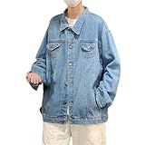 Matériau : les vestes en jean pour homme sont fabriquées en coton denim, elles sont douces pour la peau et confortables à porter.