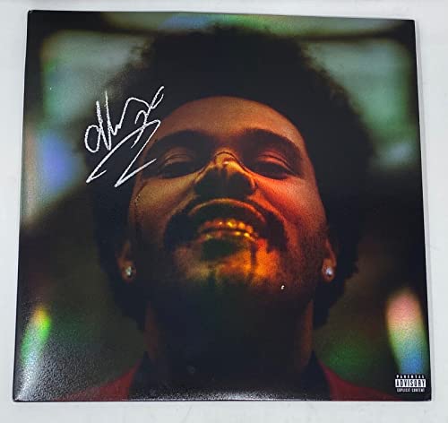 The Weeknd Signed After Hours Holographic Vinyl Album Full Autograph Beckett COA