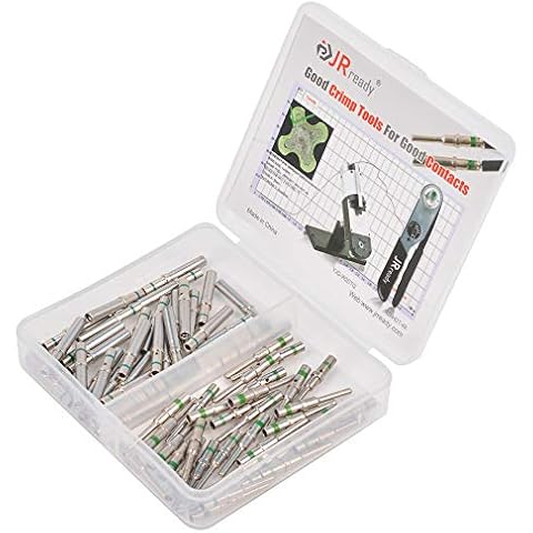 Deutsch Terminal Kit Contact Size 16, 30 Pair Male 0460-215-16141/Female 0462-209-16141 Solid Contacts Wire Gauge 14 by JRready Cover