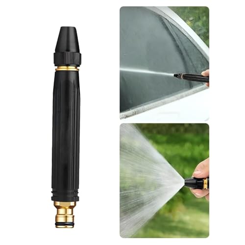 Image of Water Spray Gun For Car Wash Bike Washing Gun For 1 /2 inch Hose Pipe High Pressure Water Gun Nozzle Adjustable Car Washer Gun Brass Jet Water Spray Nozzle (Water Spray Gun), 18.5 X 10.5 Cm