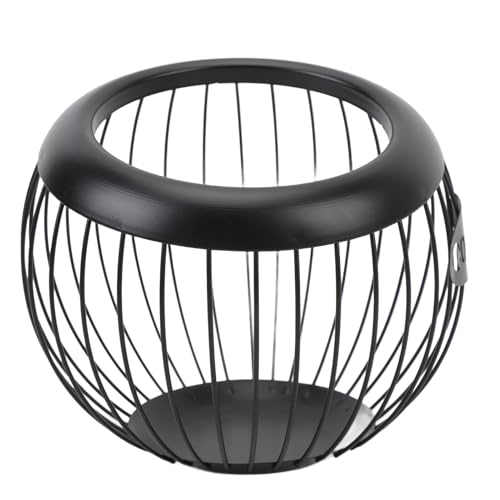 Suporte da Vagem do Caf do Fio Metal, Cesta Compacta Rústica Stor...