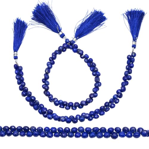 Cuentas de lapislázuli en forma de cebolla para diseñar collares artesanales