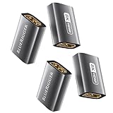 BlueRigger 8K HDMIカプラー - (メスからメスへのアダプター4個パック、3D、8K 60Hz HDMI 2.1、ユニオンコネクタ、HDMIからHDMIエクステンダー) - HDTV、ゲーム機、モニター、ノートパソコン、プロジェクター、TVボックスに対応