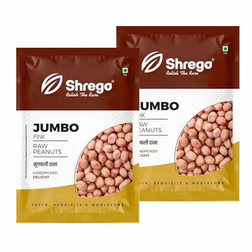 Image of Shrego Pink Raw Peanut 1000 g (2 x 500 Gm) Premium Moongfali