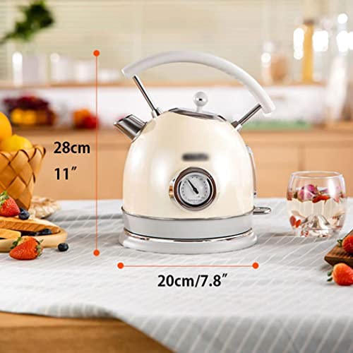 Hervidor eléctrico con termómetro 1.8L beige miniatura 2